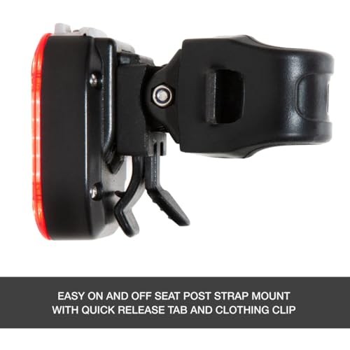 NiteRider Vmax+ 180 Lumen USB-C Rechargeable Bike Rear Light Powerful Daylight Visible Bicycle LED Bike Taillight Easy to Install Road Mountain City C