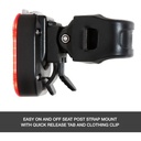 NiteRider Vmax+ 180 Lumen USB-C Rechargeable Bike Rear Light Powerful Daylight Visible Bicycle LED Bike Taillight Easy to Install Road Mountain City C