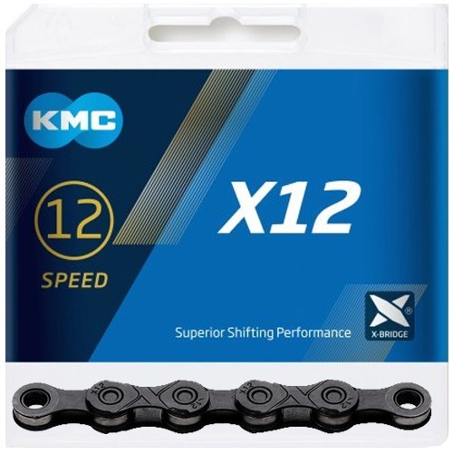 [X12 BLACK (CDN-B-KMC-70)] CADENA X12 12V 126E 11/128" BLACK