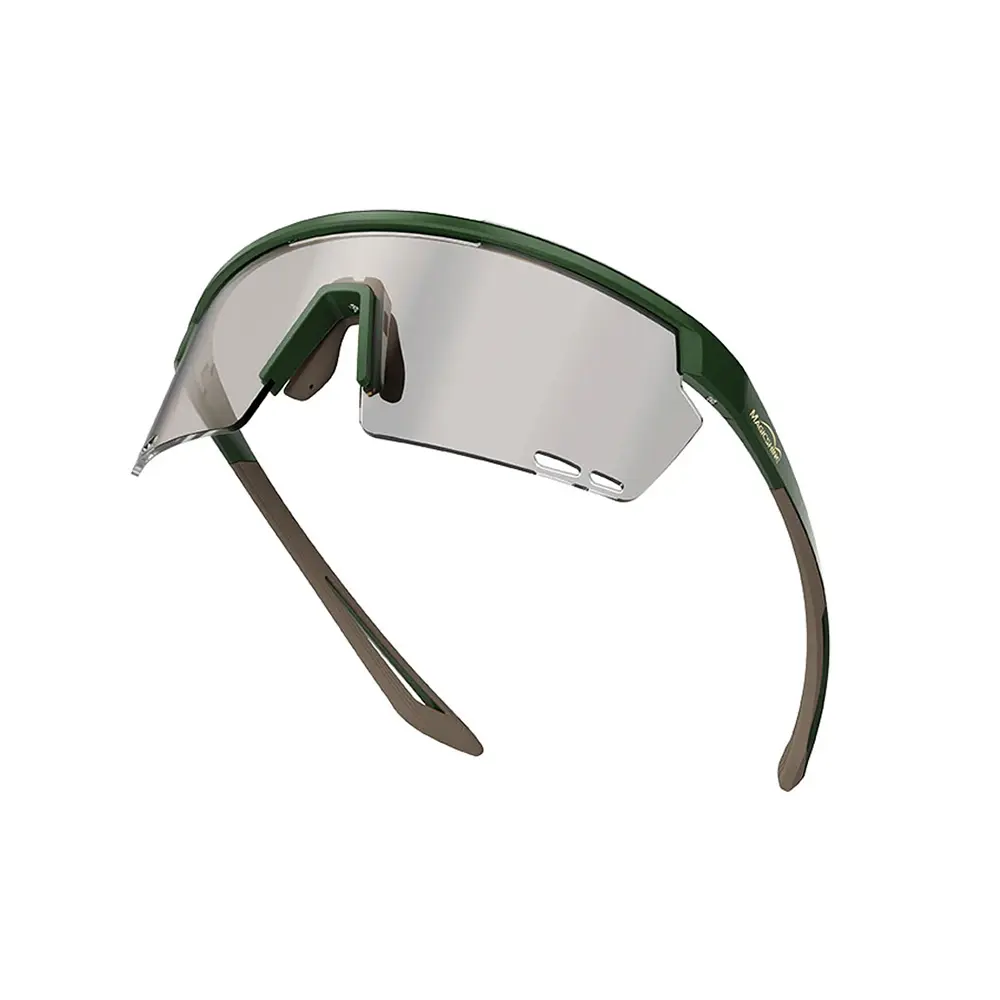 [MJ-RL002B] LENTES MAGICSHINE ROULEOUR PHOTOCHROMIC GREEN/BROWN