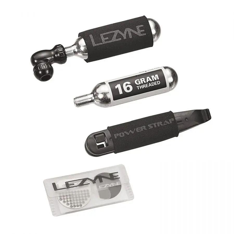 [1-C2-REPAIRKIT-V104] CO2 KIT LEZYNE REPAIR BLACK PUMP
