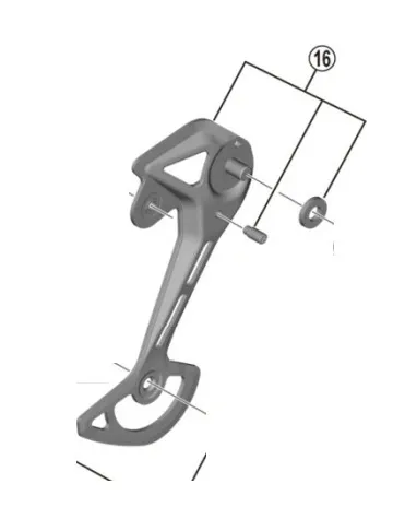PATA DE CAMBIO SHIMANO RD-M6100 PLACA