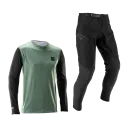 KIT LEATT PANTALON + JERSEY MTB GRAVITY 1.0 MIST GREEN