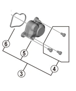 [1290413 (Y3HK98020)] TAPA SHIMANO SHADOW CAMBIO DEORE RD-M6100