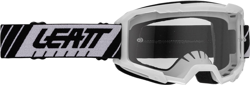 GOGGLE LEATT VIZION 2.5 WHITE CLEAR 90 VLT