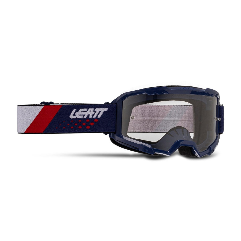 GOGGLE LEATT VIZION 2.5 ROYAL BLUE/RED  CLEAR 90 VLT