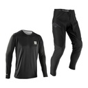 KIT LEATT PANTALON + JERSEY MTB GRAVITY 1.0 GHOST BLACK