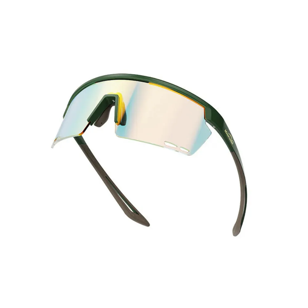 LENTES MAGICSHINE ROULEOUR PHOTOCHROMIC GREEN/BROWN REVO C/REVESTIMIENTO