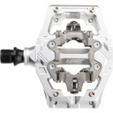 PEDAL LEATT ALLMTN 6.0 CLIP-IN SILVER