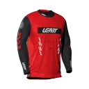 JERSEY LEATT MTB GRAVITY 4.0 MANGA LARGA HEATMAP RED JUNIOR